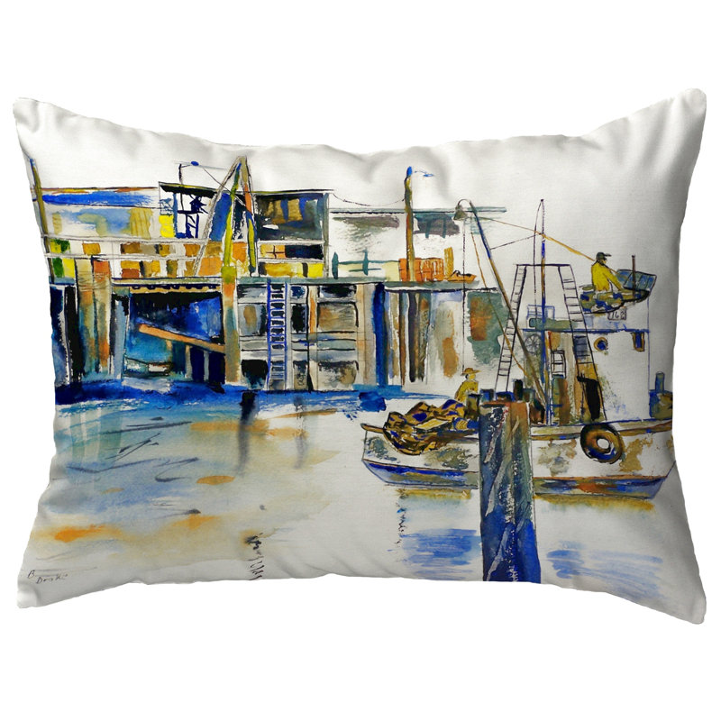  Housse et insert de coussin rectangulaire pour bateau de pêche, 11 po x 14 po