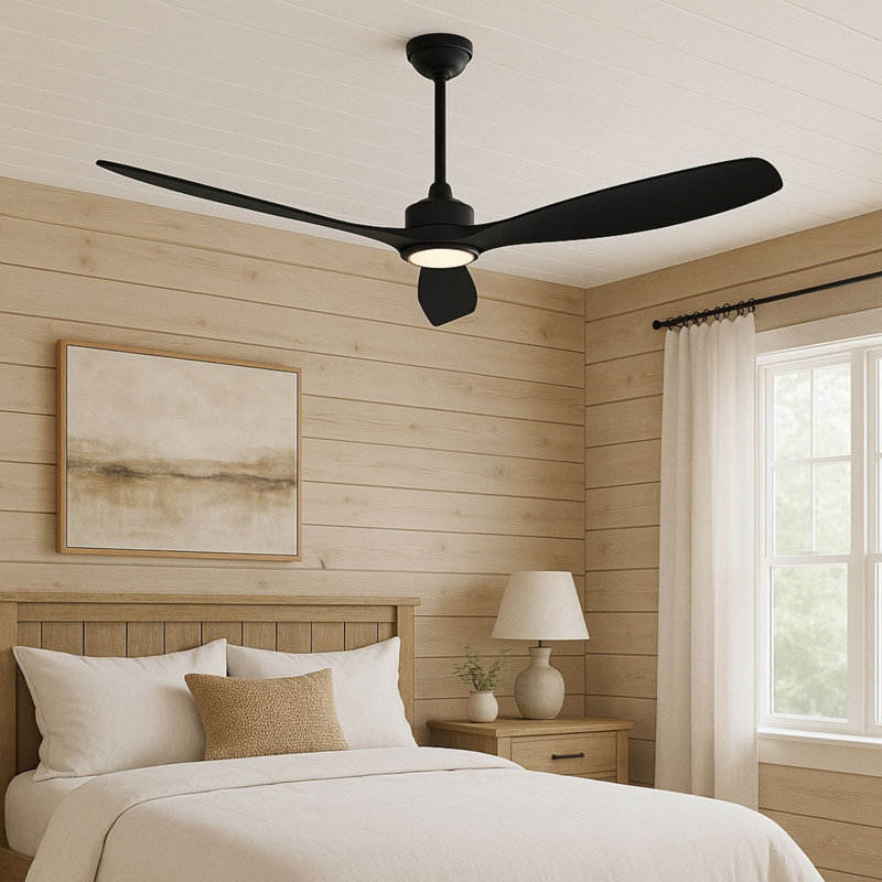 Ventilateur de plafond 3 pales SkyFan Rigel, Noir mat