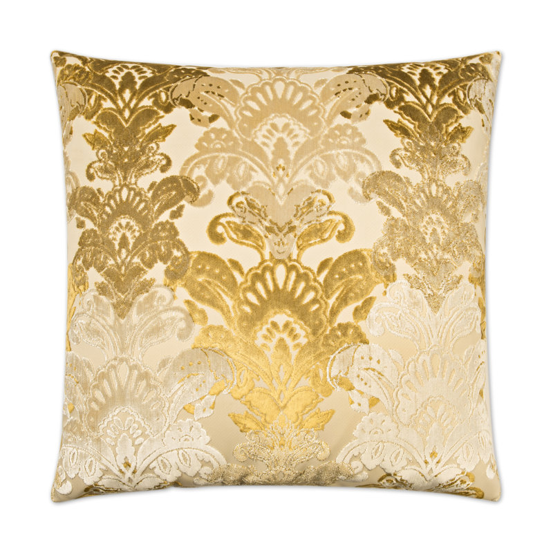Schubert Pillow Cover & Insert, Gold, Square 22"