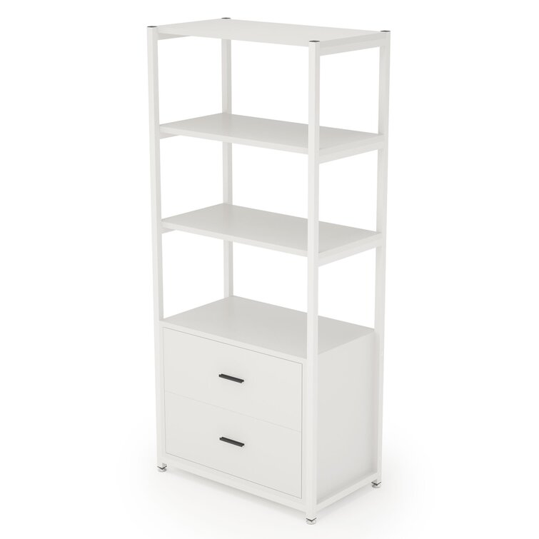 Latitude Run® 4 Tier Kids Small Bookshelf 3 Shelf, Book Organizer Storage  Open Shelf Rack, Display Shelves For Bedroom Living Room Bathroom Office,  White