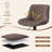 Hruby Swivel Upholstered Adjustable Height Counter Stool with Metal Frame-263556706