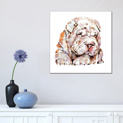 Shar Pei by EdsWatercolours - Gallery-Wrapped Canvas Giclée on Canvas