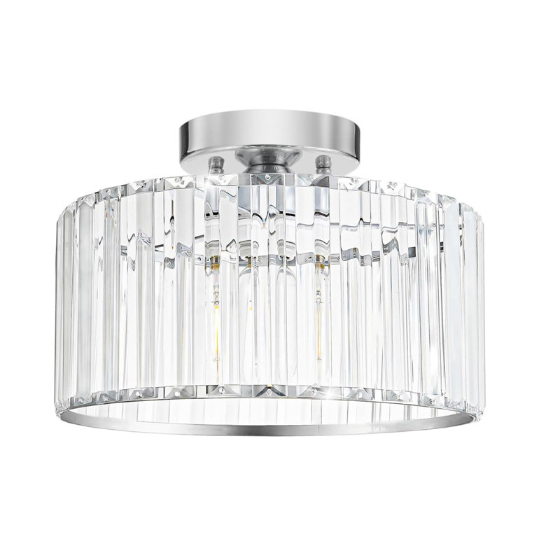 Plafonnier, plafonnier semi-encastré moderne, Argent argent