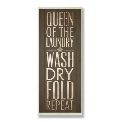 Ehme " Brown Queen of the Laundry " 5 Piece Art Textual Art Print