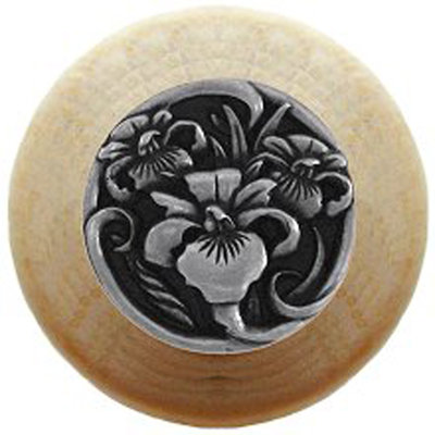 Floral 1.5" Diameter Mushroom Knob