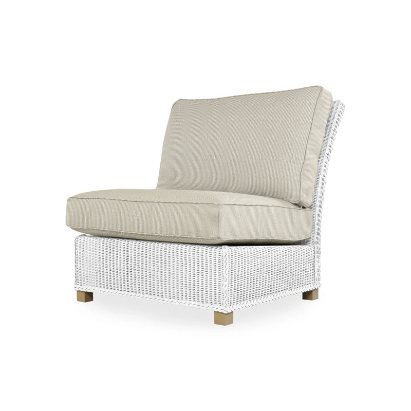 Hamptons Outdoor Lounge Chair, Cottage Pepper, White