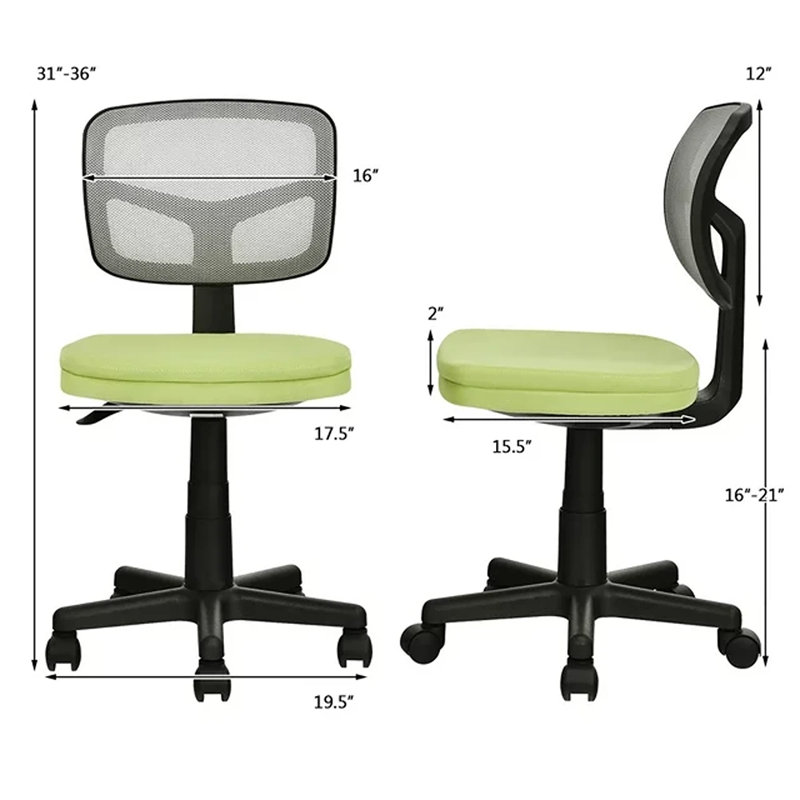 Jacques Drafting Chair, Black/White, Green