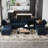 Neemi 90.2" Wide Reversible Modular Sofa & Chaise-1184889463