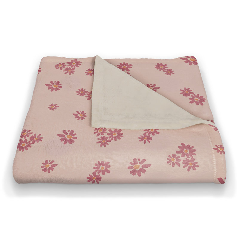Hand Woven Throw Blanket, Pink