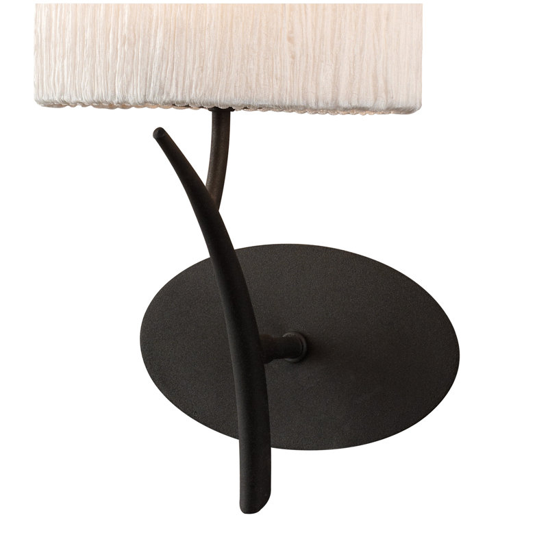 Phaidra Plastic Armed Sconce, White, Yes, Black