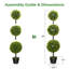 Arbre artificiel vert 48 po en pot