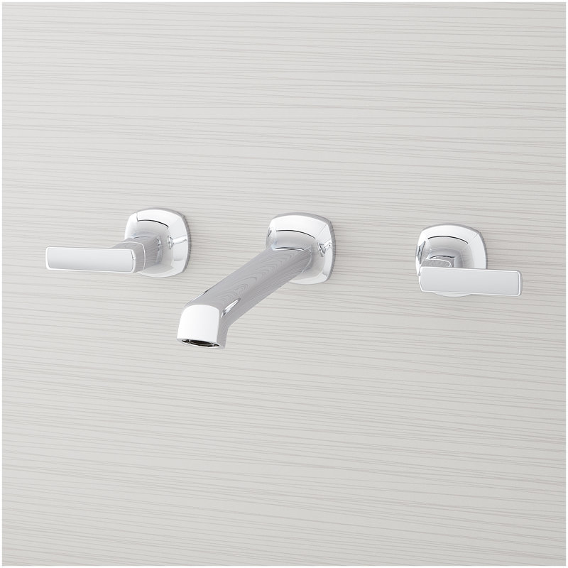 Sefina Wall-Mount Tub Faucet and Rough-In Valve - Chrome, Chrome