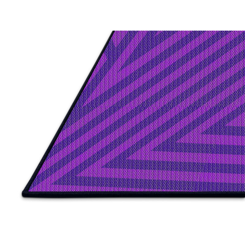 Tapis mauve à motif, Rectangle 3 pi x 5 pi