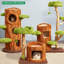 3 Tiers Cat Tree with Condons,Perch,Scratching Posts