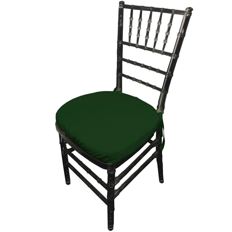 Outdoor 2'' Dining Chair Cushion Cover, Green Hunter