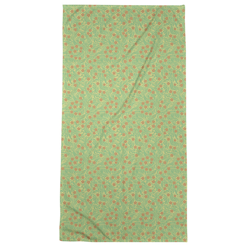 Katelyn Elizabeth Bath Towel, Yellow/Green/Orange