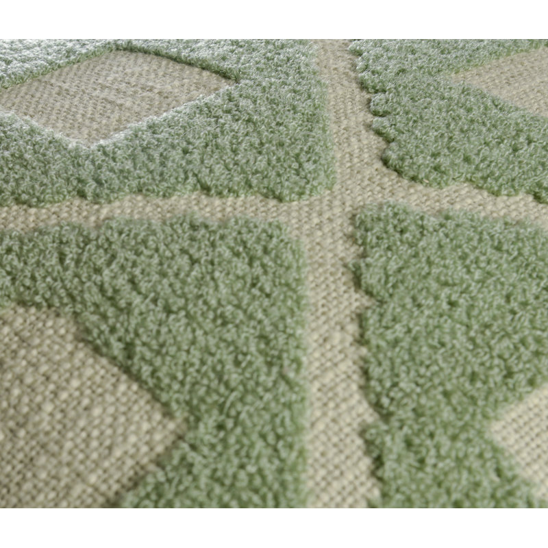 Coussin 100% coton, Polyester, Vert