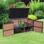 Boîte de rangement en osier 88 gallons Gymax-59363326