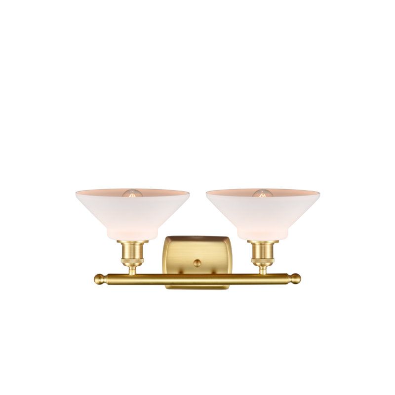Éclairage pour salle de bain à intensité variable 2 lumières Newton St Loe, Ampoule incandescente rétro de 60 watts