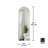 Hubba Metal Accent Mirror, Modern Decorative Wall Mirror