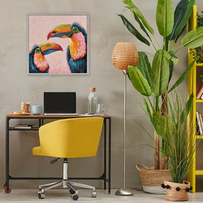 Tropical Toucan Paradise Framed Giclee, design by Lucia Stewart