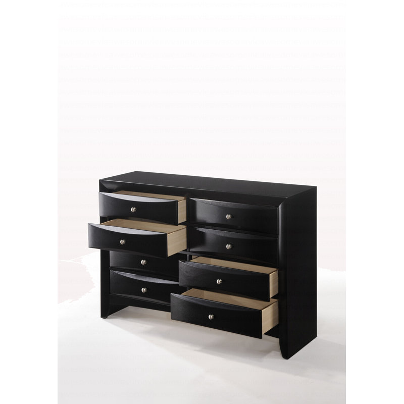 Commode moderne à finition noire