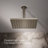 Honesty 10" Single-Function Wall or Ceiling-Mount Square Rainhead, Square Rain Showerhead 2.5 GPM-50499140