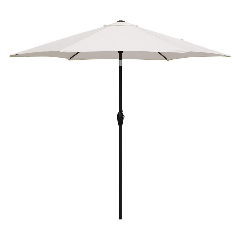 Avianna 270cm Market Parasol, Creme, Black