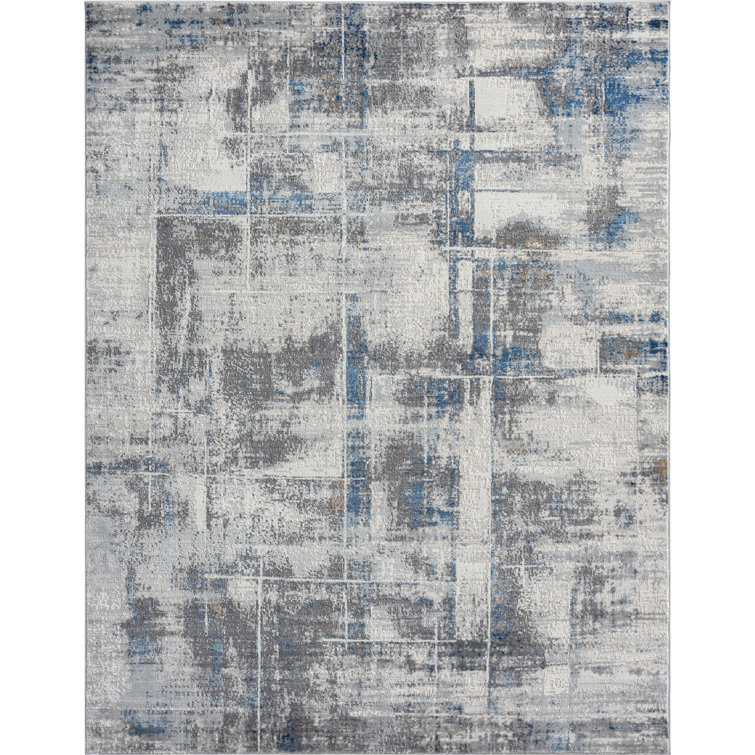 Tapis bleu / gris Michigamme