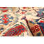 Tapis unique en laine noué à la main rouge Gazni des années 2010 de 6 pi 7 po x 9 pi 7 po Qaiden
