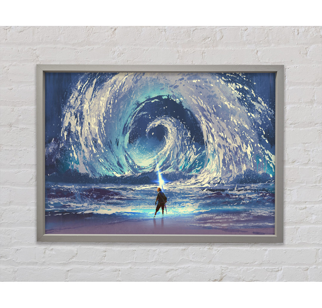 Swirl Of Ocean Powers - Einzelner Bilderrahmen Kunstdrucke auf Leinwand