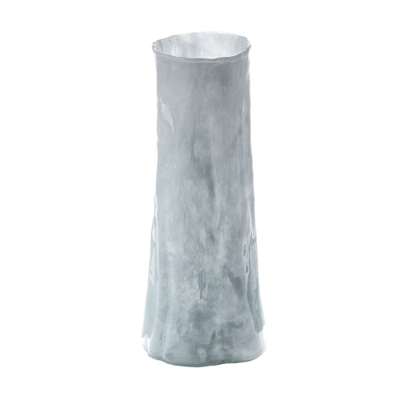 Sequoia Handmade Glass Table Vase, overall height- 14"