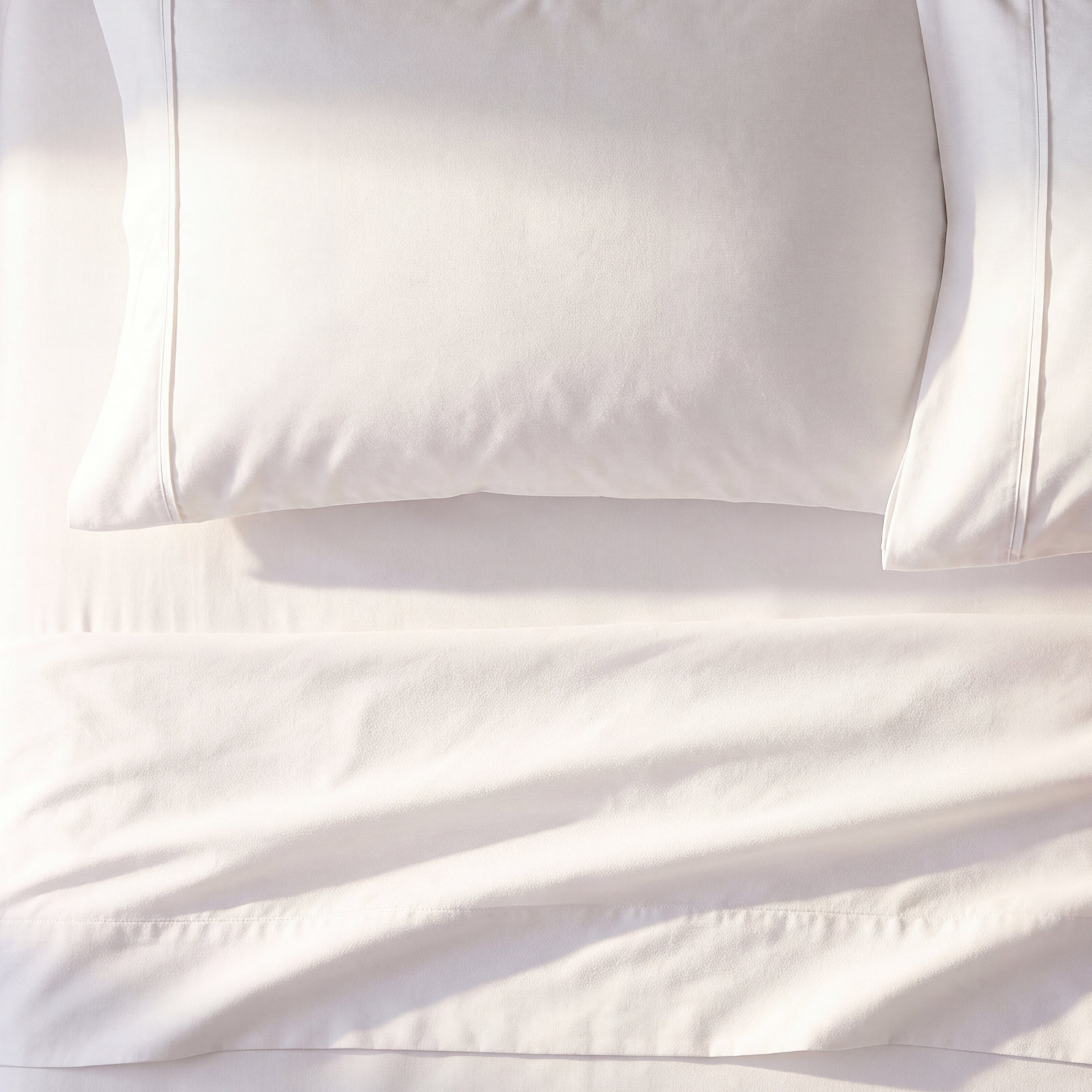 Pima Cotton Sheets, King, White