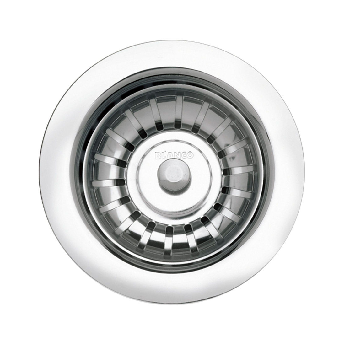 Decorative Basket Strainer - Chrome Blanco