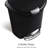 Simplehuman 50 Liter / 13 Gallon Semi-Round Kitchen Step Trash Can with Secure Slide Lock, Plastic-11266103