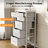 5 Drawer Dresser with Hanging Rack and Shoe Rack, Fabric Big Storage Dresser without Charging Station and LED Lights for Bedroom, Closet, Entryway-1514751482