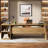 78'' W Manufactured Wood and Metal L-Shaped Executive Desk-1426303429