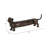 18" Cheviot Bronze Dog, 6"H, Perfect for Decor - 18" x 4" x 6"
