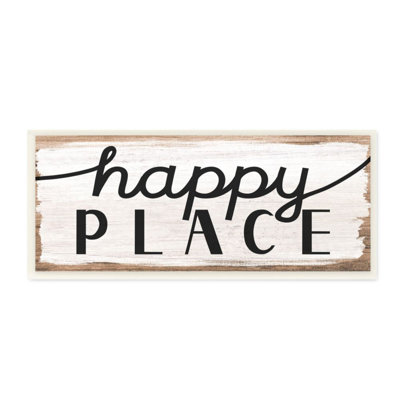 "Rustic Charm Happy Place" par Daphne Polselli, reproduction d'art graphique