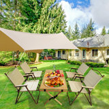 Versatile Foldable Dining Set 1 Table & 4 Chairs, Ideal For Indoor And Outdoor Use