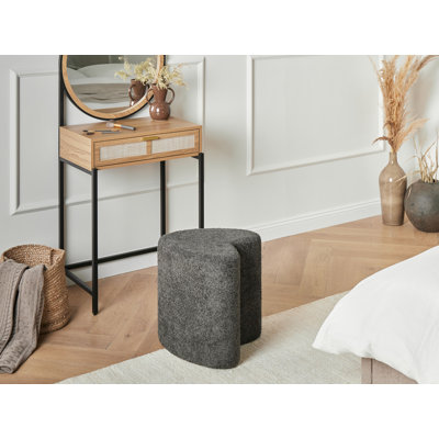 40cm Wide Heart Solid Colour Pouffe Ottoman