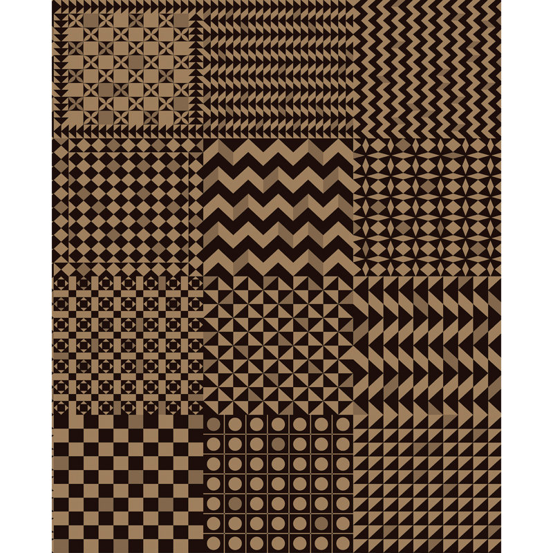 Fornasetti Senza Tempo II Wallpaper Roll, Black/Gold