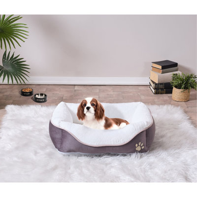 Comfortable Foam Pet Bed, Anthracite, 19'' X 13'' 7'', For Medium Cats' Being Bed Medium Cats, 19 13 7 Inches, Soft Fabric