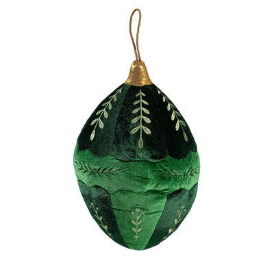 Ornament Shaped Throw Pillow, 8.25"L x 13"H