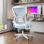 Chaise de bureau ergonomique en filet avec accoudoirs rabattables Norlene-757732379