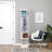 Freestanding Narrow Coat Rack With Adjustable Shelf And 3 Hooks For Entryway Organization And Storage