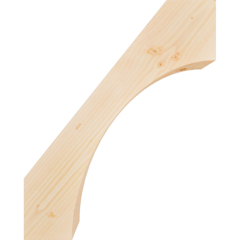 Attelle de genou Westlake, Sapin de Douglas, Lisse, H 30 po x l 5,5 po x P 24 po