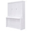 Grand lit escamotable avec tablette, blanc-1049866991