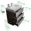 Meuble-lavabo de salle de bain 30 po - noyer, unité d'organisation spacieuse, lavabo blanc, système de tiroir noyer, élément élégant, rangement maximal, fonction silencieuse-1063883428-1063883427