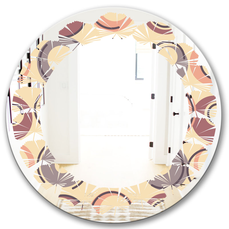 Miroir mural Leaves, H 23,6 po x l 23,6 po